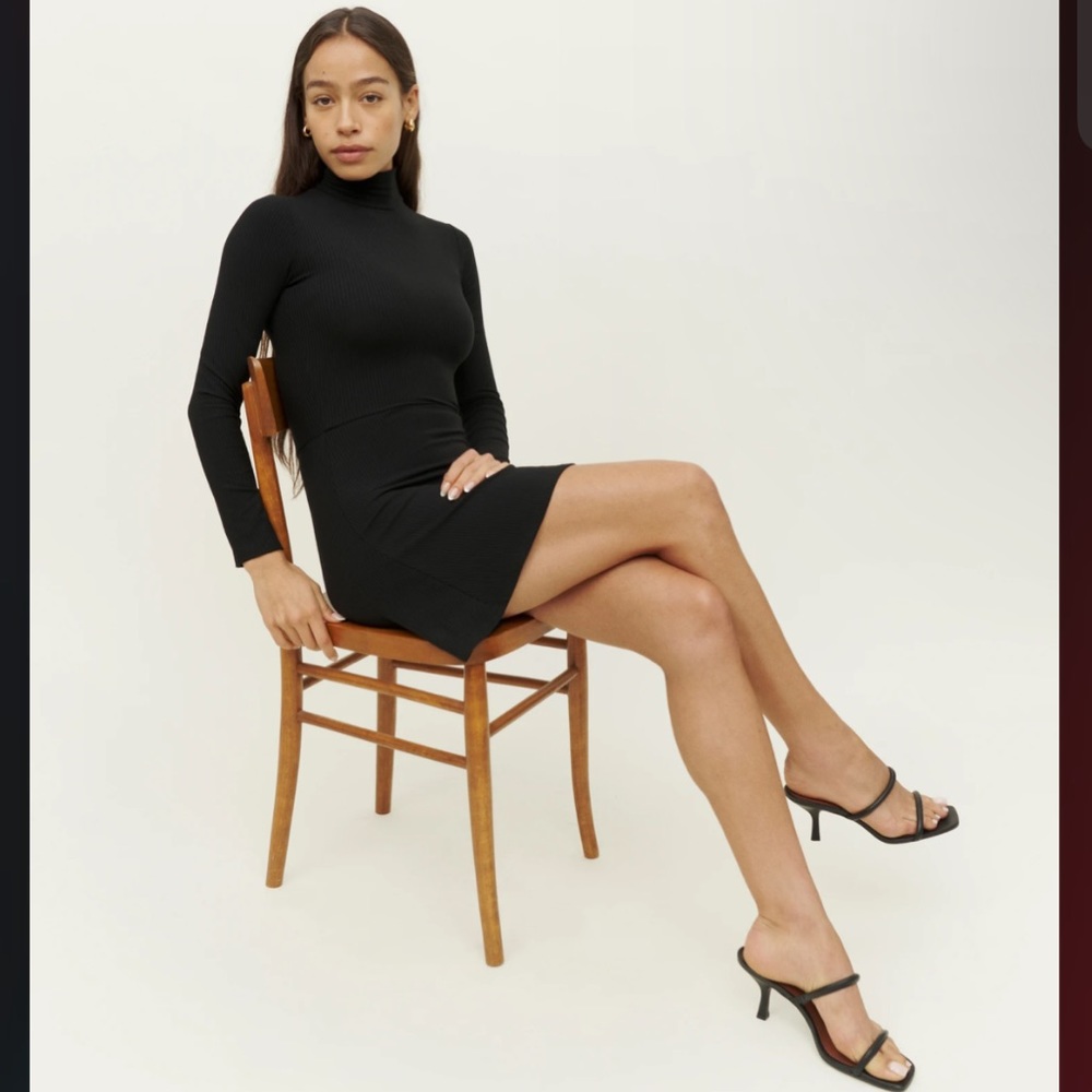 *FIRM PRICE* Reformation Maya Knit Dress in Black